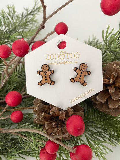 Gingerbread man studs