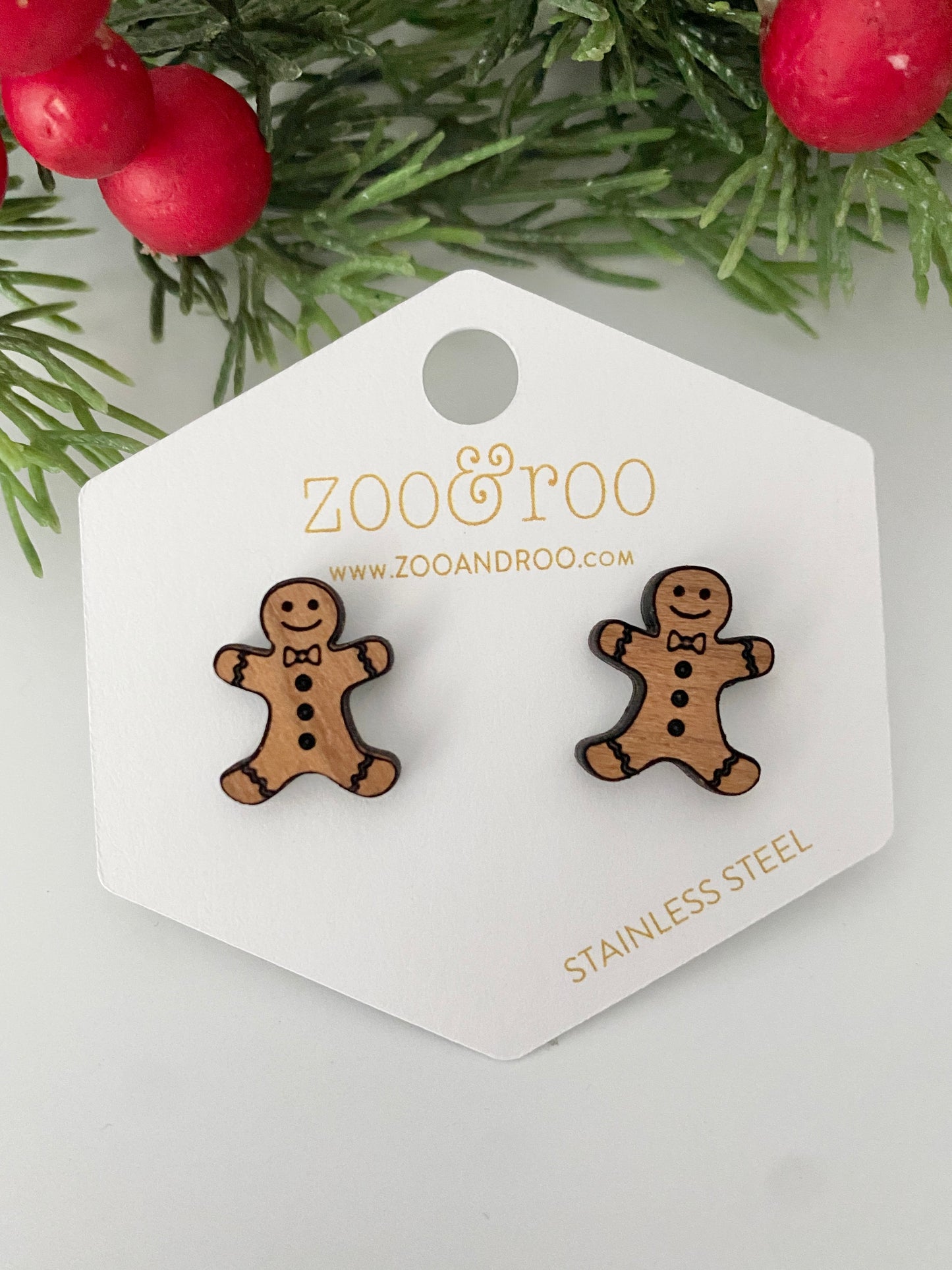 Gingerbread man studs