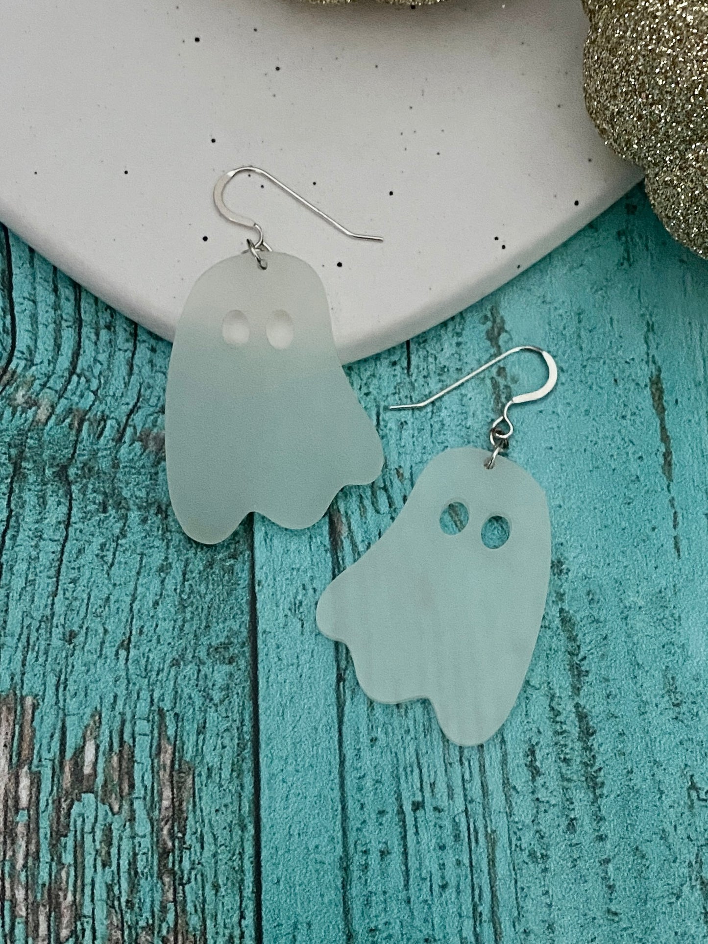 Glow in the dark ghost earrings