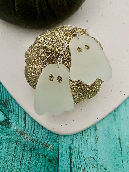 Glow in the dark ghost earrings