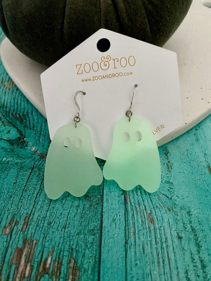 Glow in the dark ghost earrings