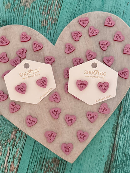 Protest Hearts | Conversation Heart Earrings