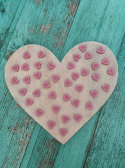 Protest Hearts | Conversation Heart Earrings