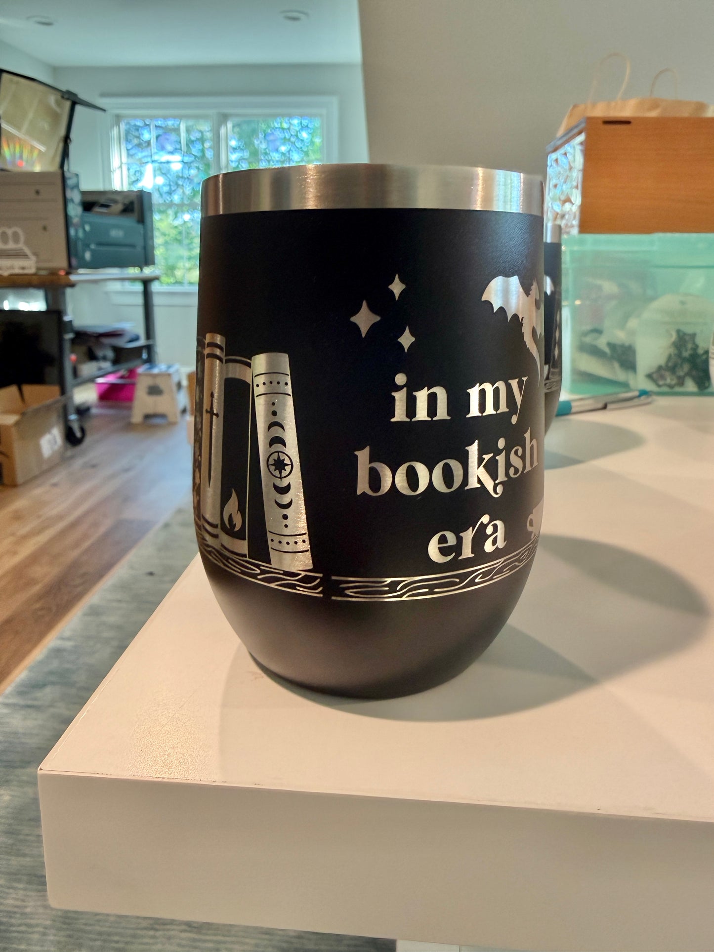 Almost Perfect In My Bookish Era Wine Tumbler