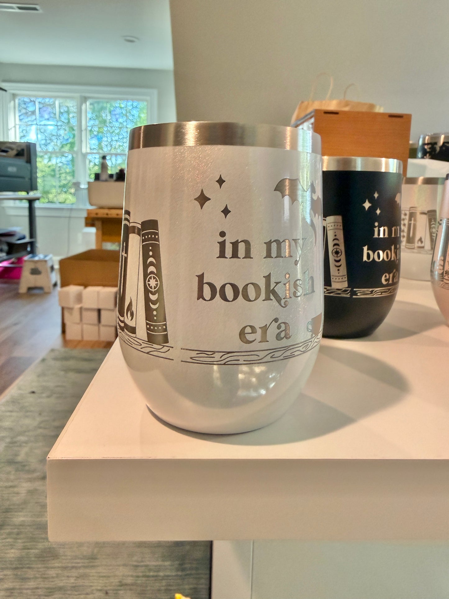 Almost Perfect In My Bookish Era Wine Tumbler