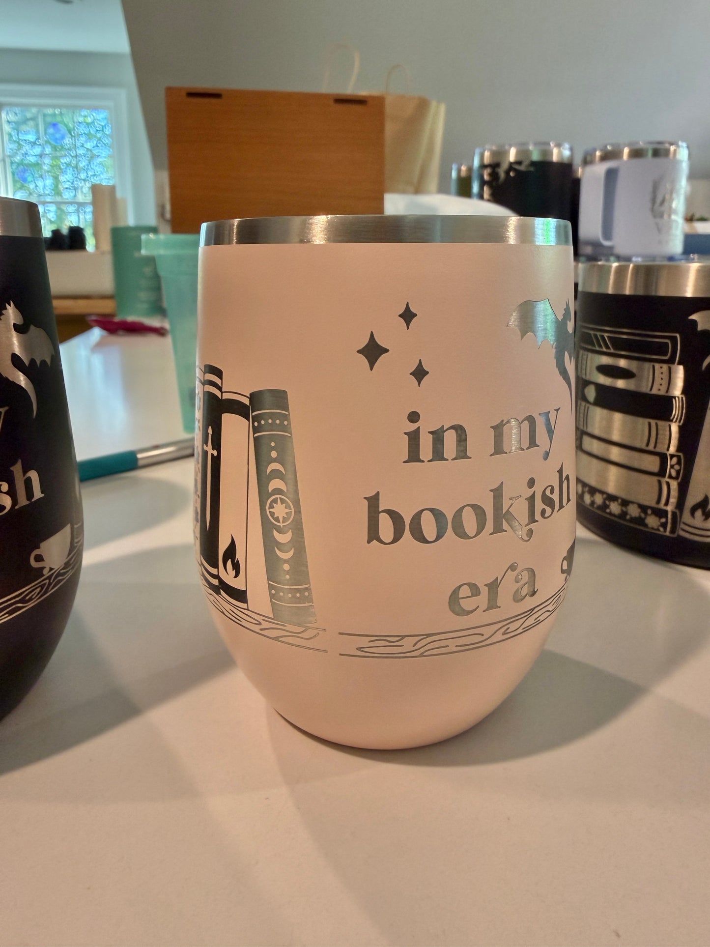 Almost Perfect In My Bookish Era Wine Tumbler