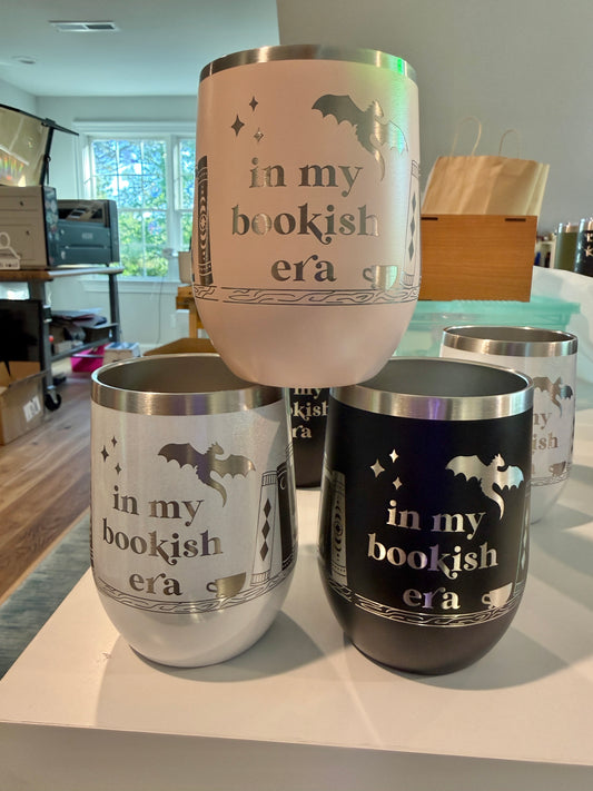 Almost Perfect In My Bookish Era Wine Tumbler