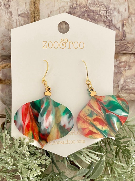 Ornament paint pour earrings