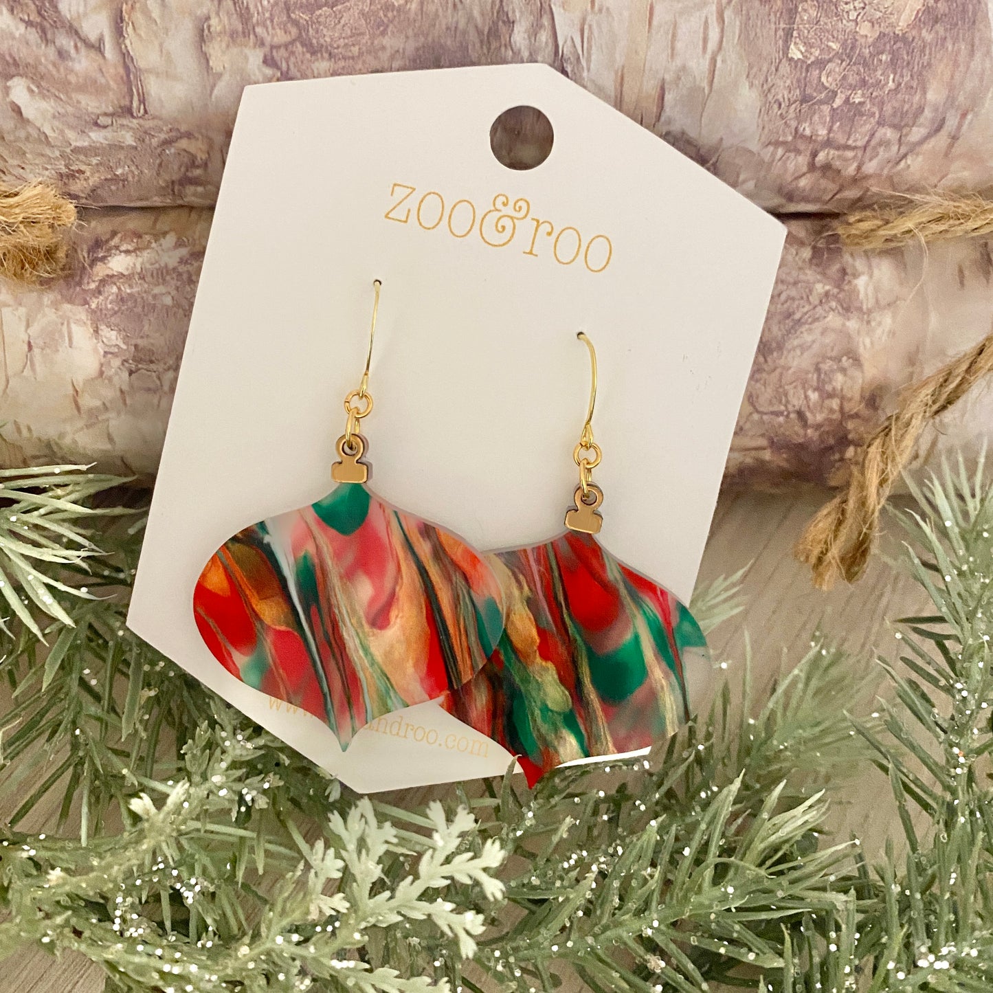 Ornament paint pour earrings