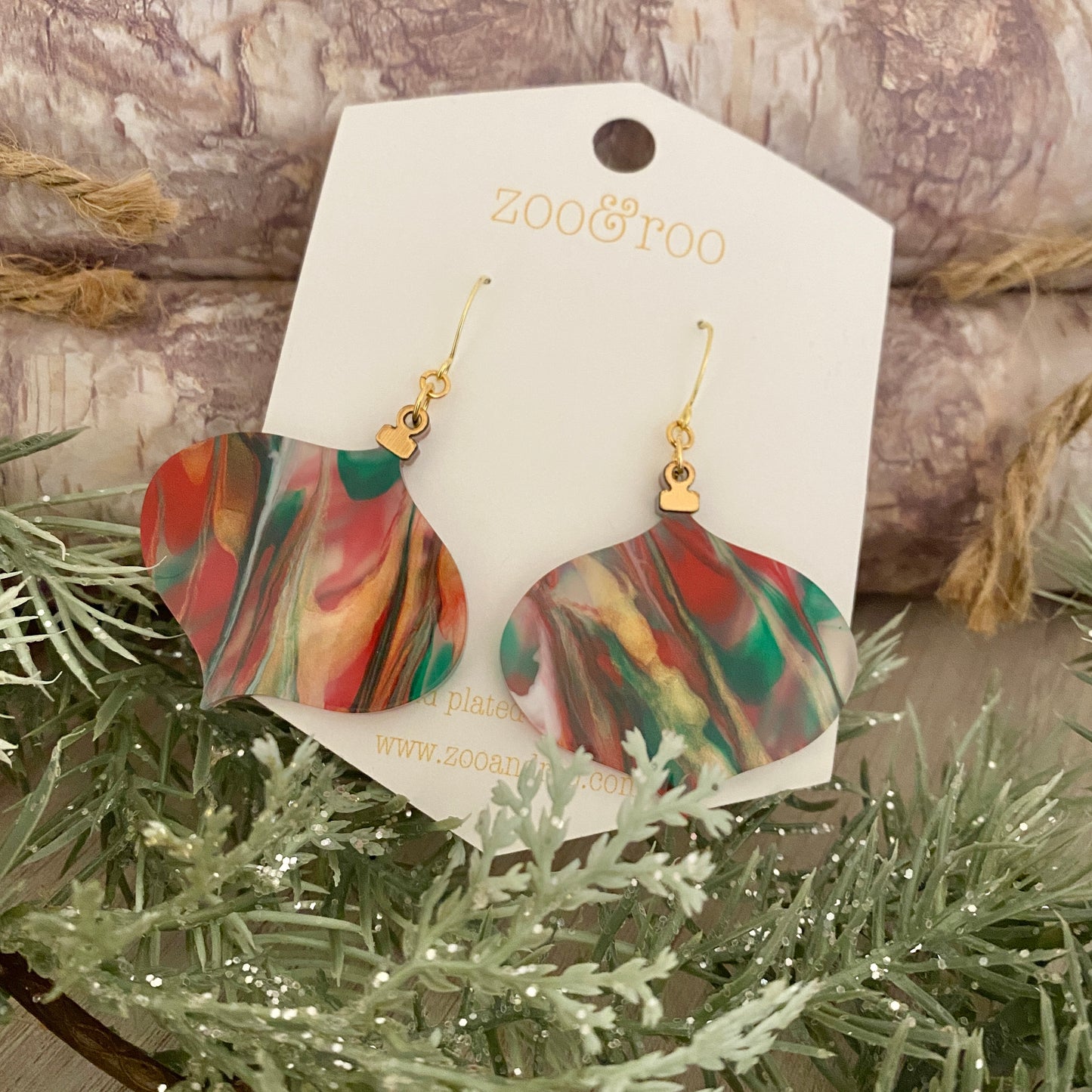 Ornament paint pour earrings