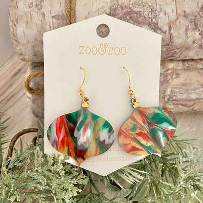 Ornament paint pour earrings