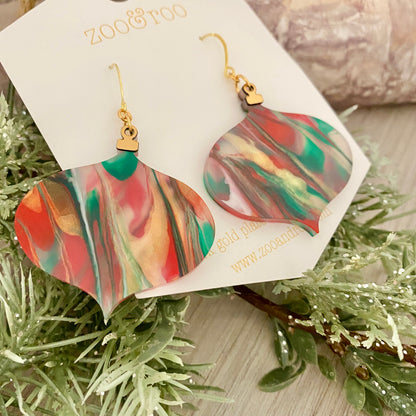 Ornament paint pour earrings