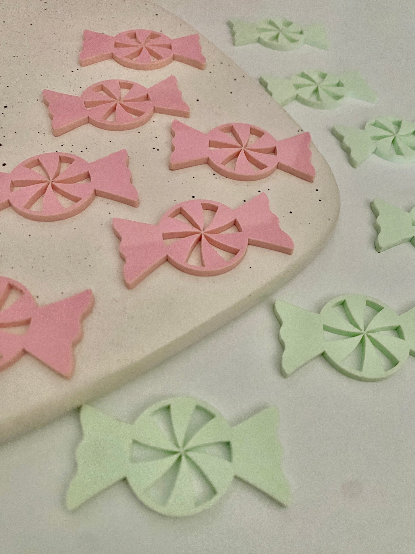 Peppermint Candy Cupcake Charms