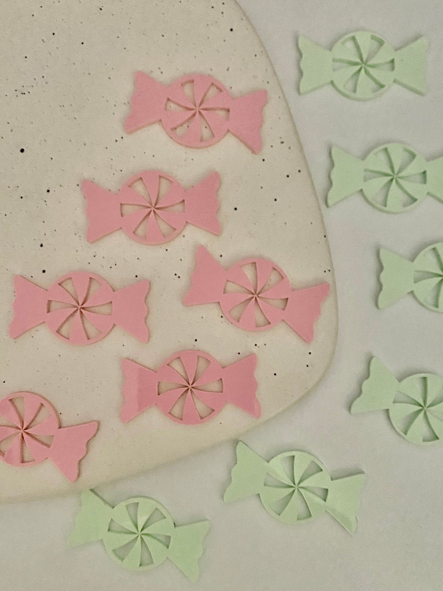 Peppermint Candy Cupcake Charms