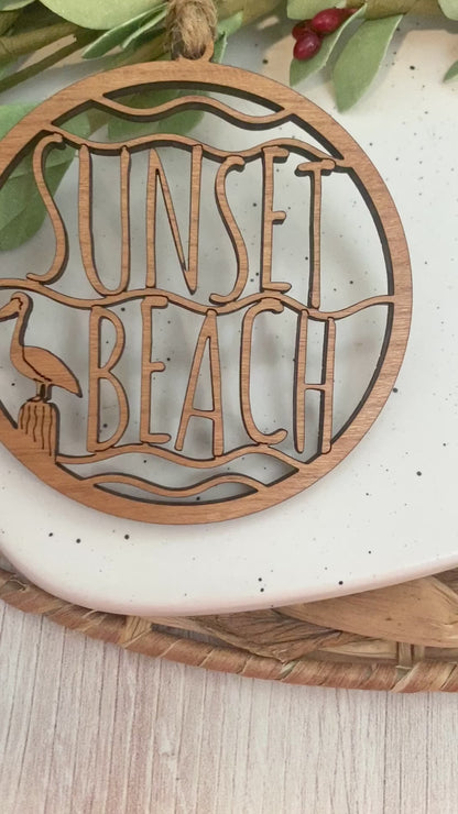 Sunset Beach ornament