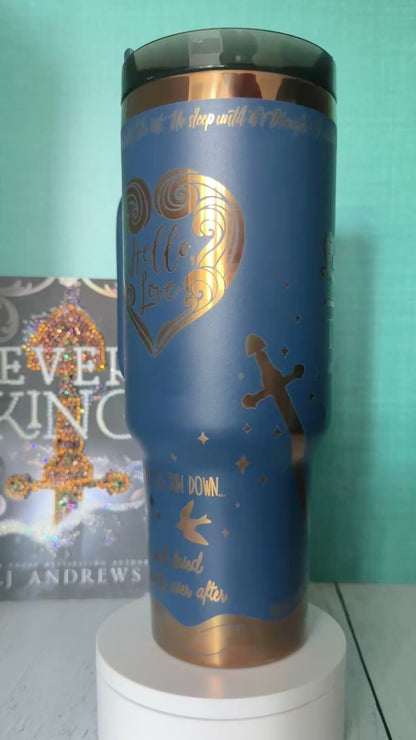 Ever King 40 oz engraved full wrap tumbler