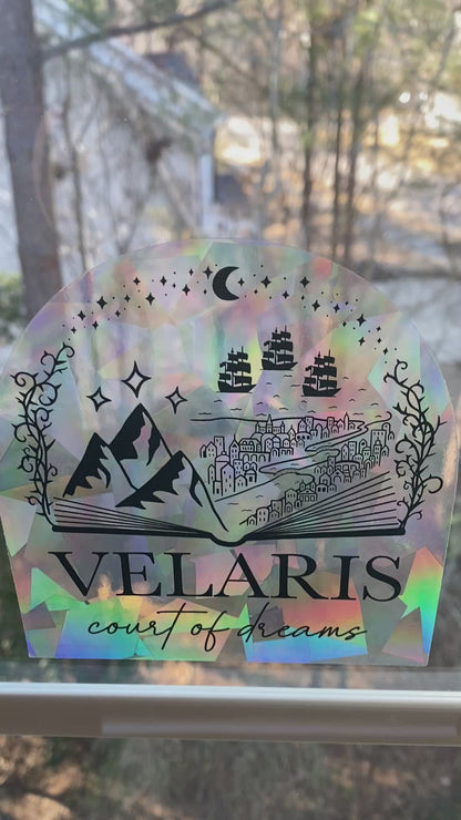 Velaris suncatcher rainbow prism window decal