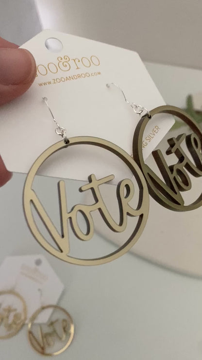 VOTE Acrylic Earrings