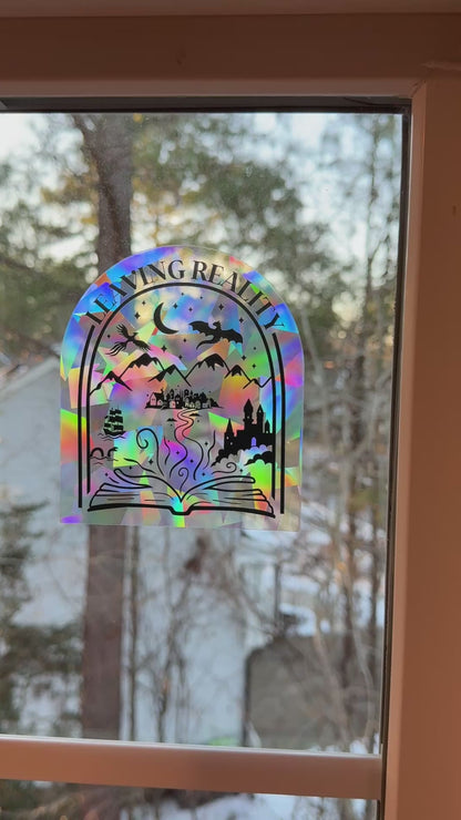 Leaving reality suncatcher decal