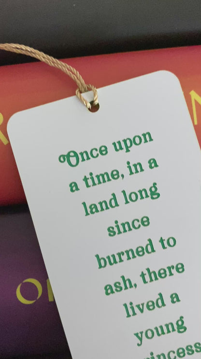 Once upon a time acrylic bookmark