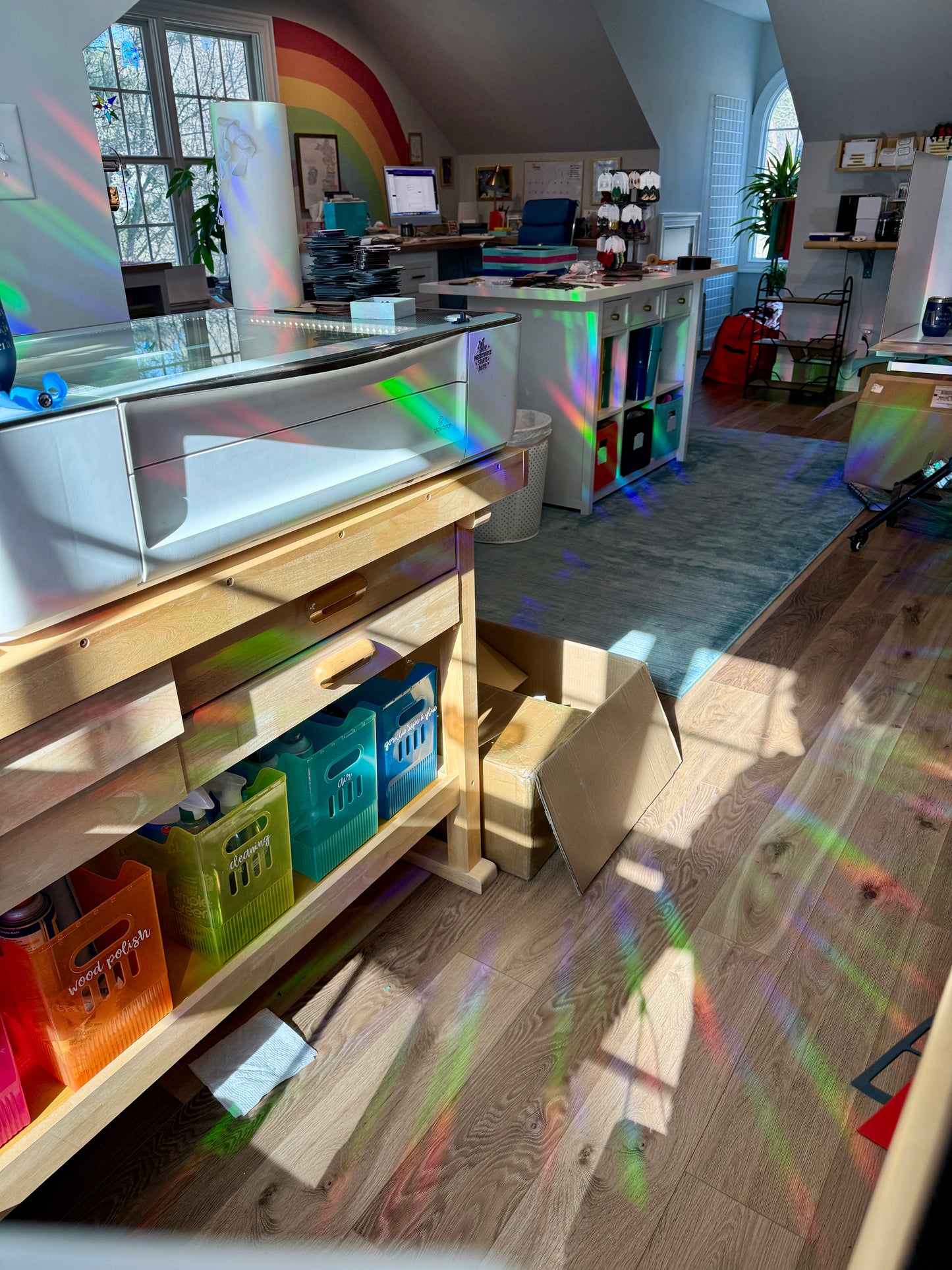 Flaming heart suncatcher decal - The Kindred's Curse Saga