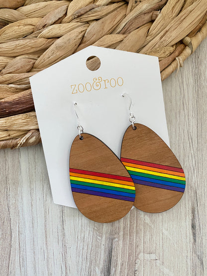 Rainbow Teardrop earrings