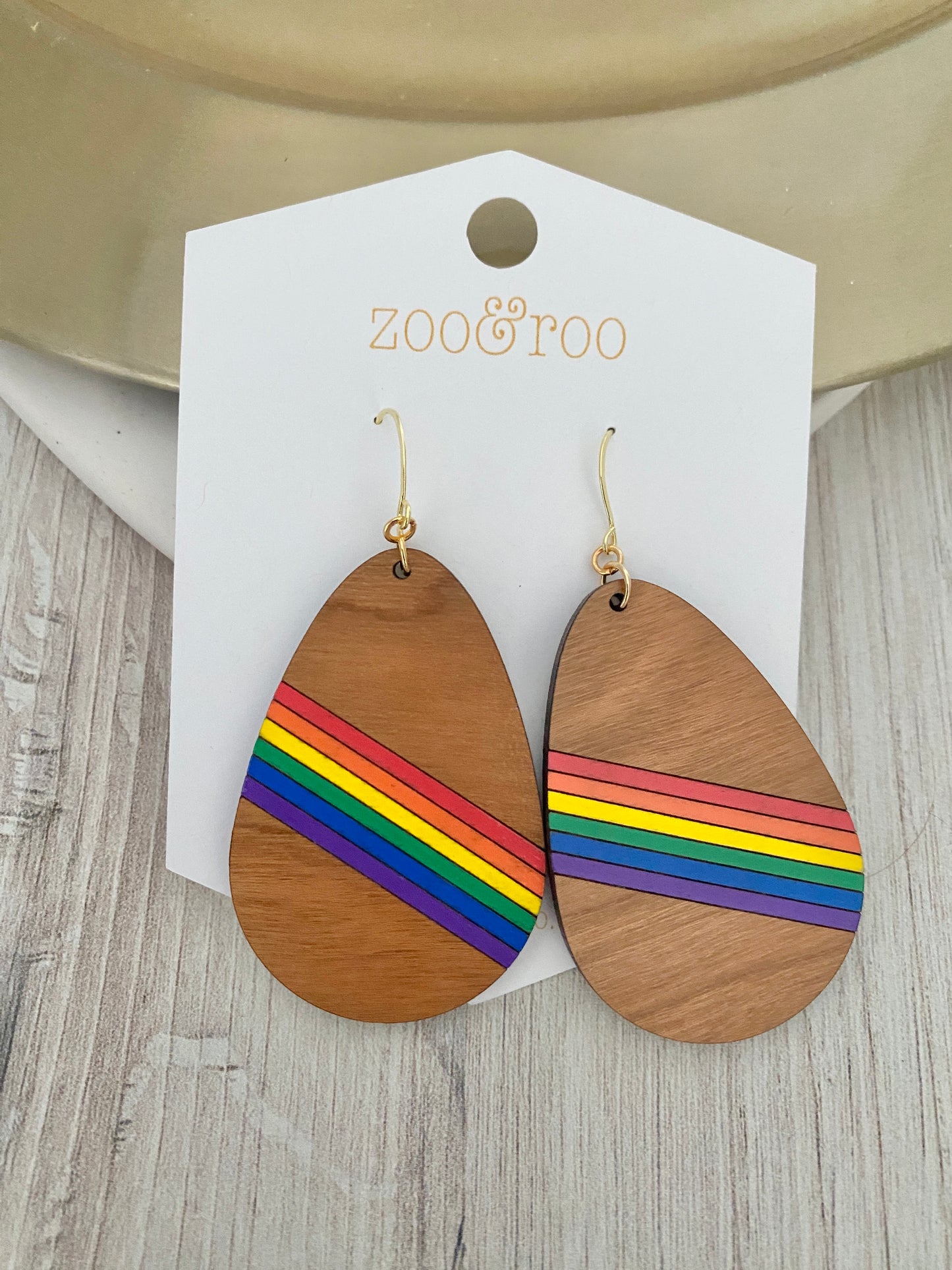 Rainbow Teardrop earrings