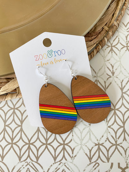 Rainbow Teardrop earrings