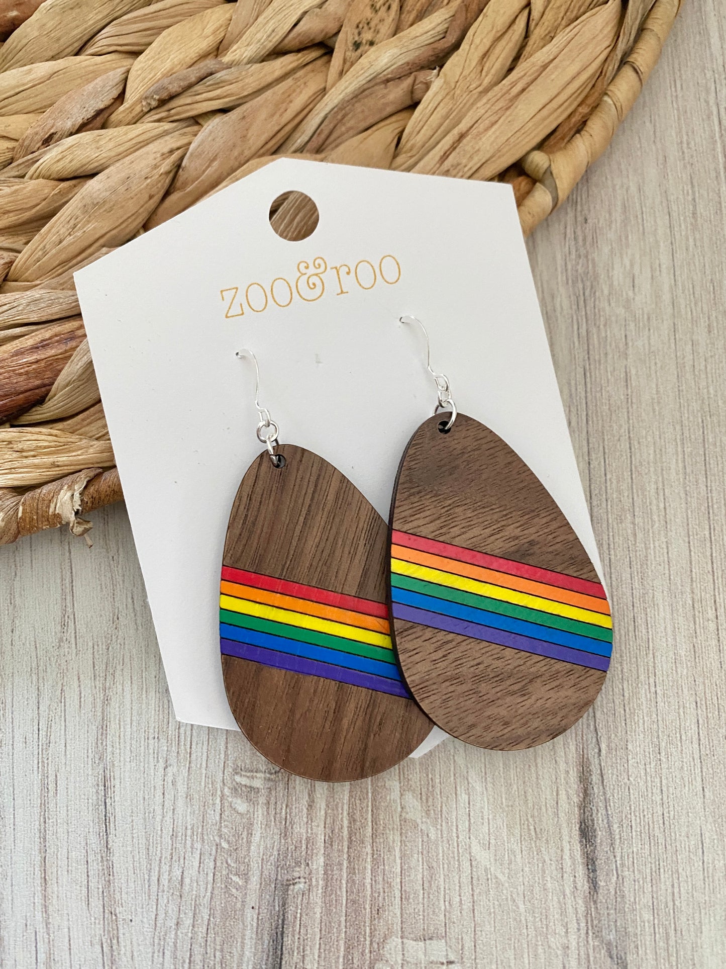 Rainbow Teardrop earrings