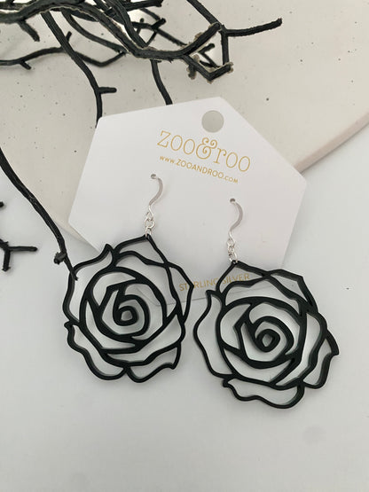 Rose earrings