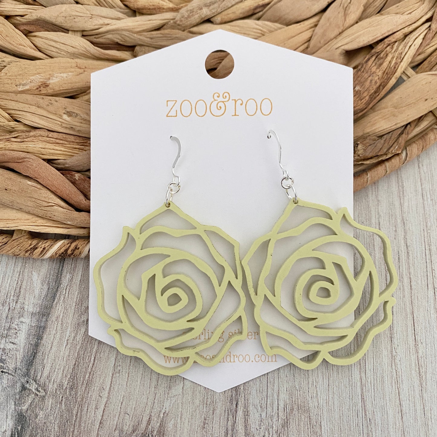 Rose earrings