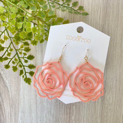 Rose earrings