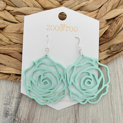 Rose earrings