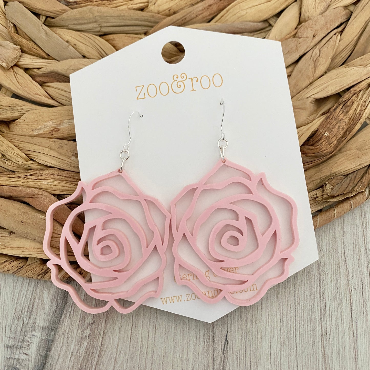 Rose earrings