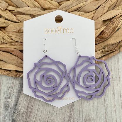 Rose earrings