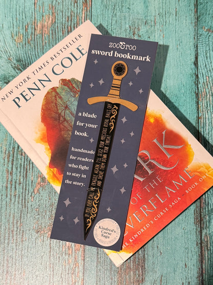 Royal Balls sword bookmark - The Kindred's Curse Saga