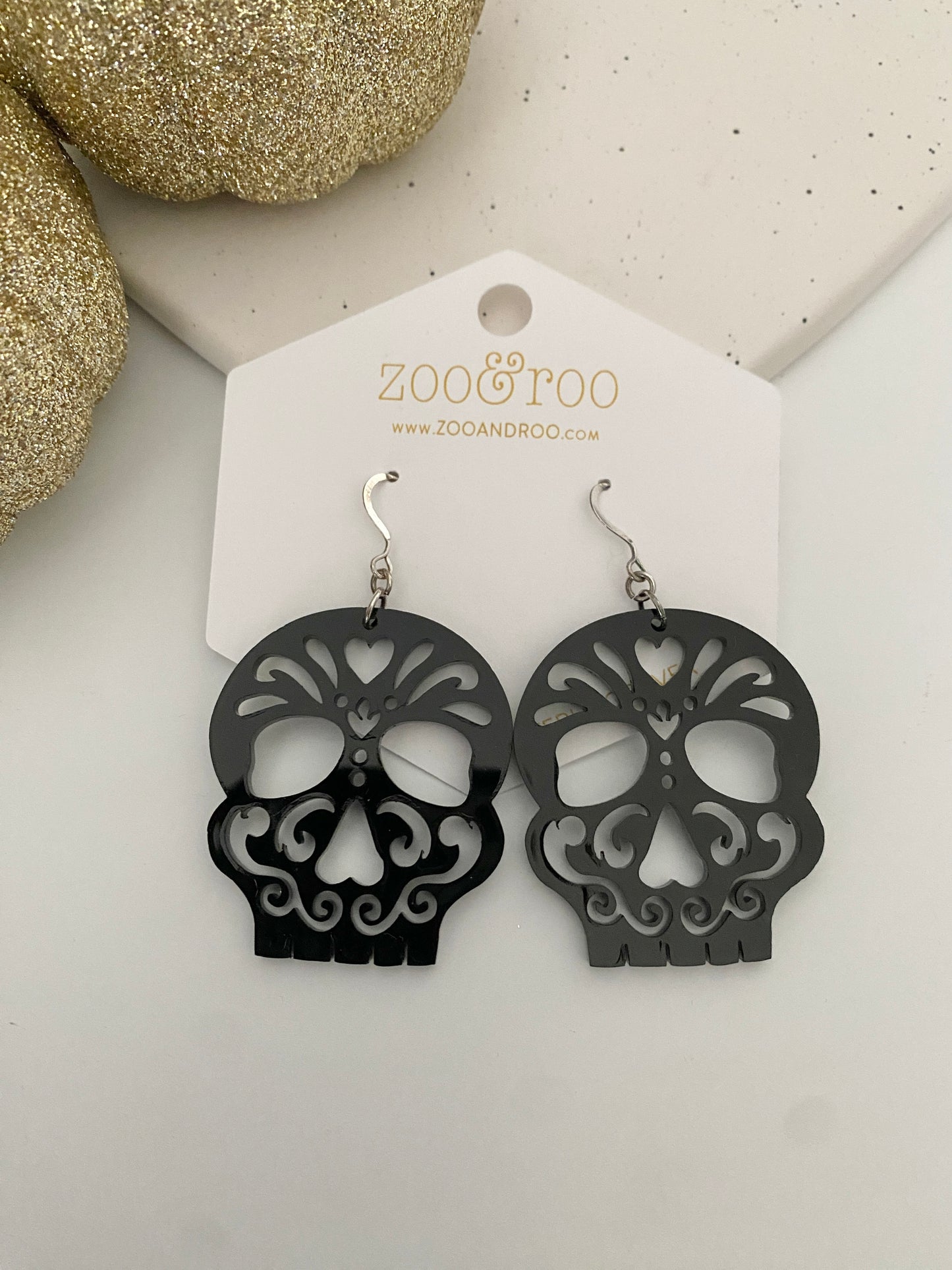 Sugar skull earrings