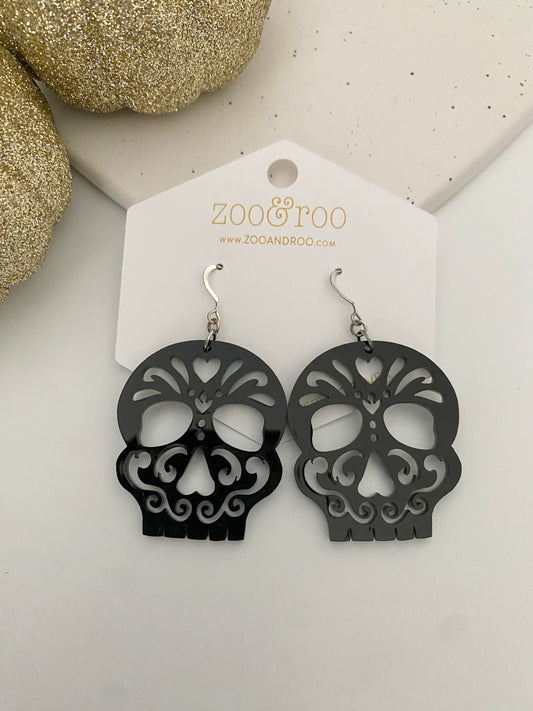 Sugar skull earrings