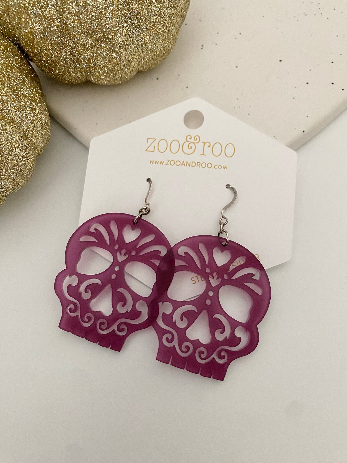 Sugar skull earrings