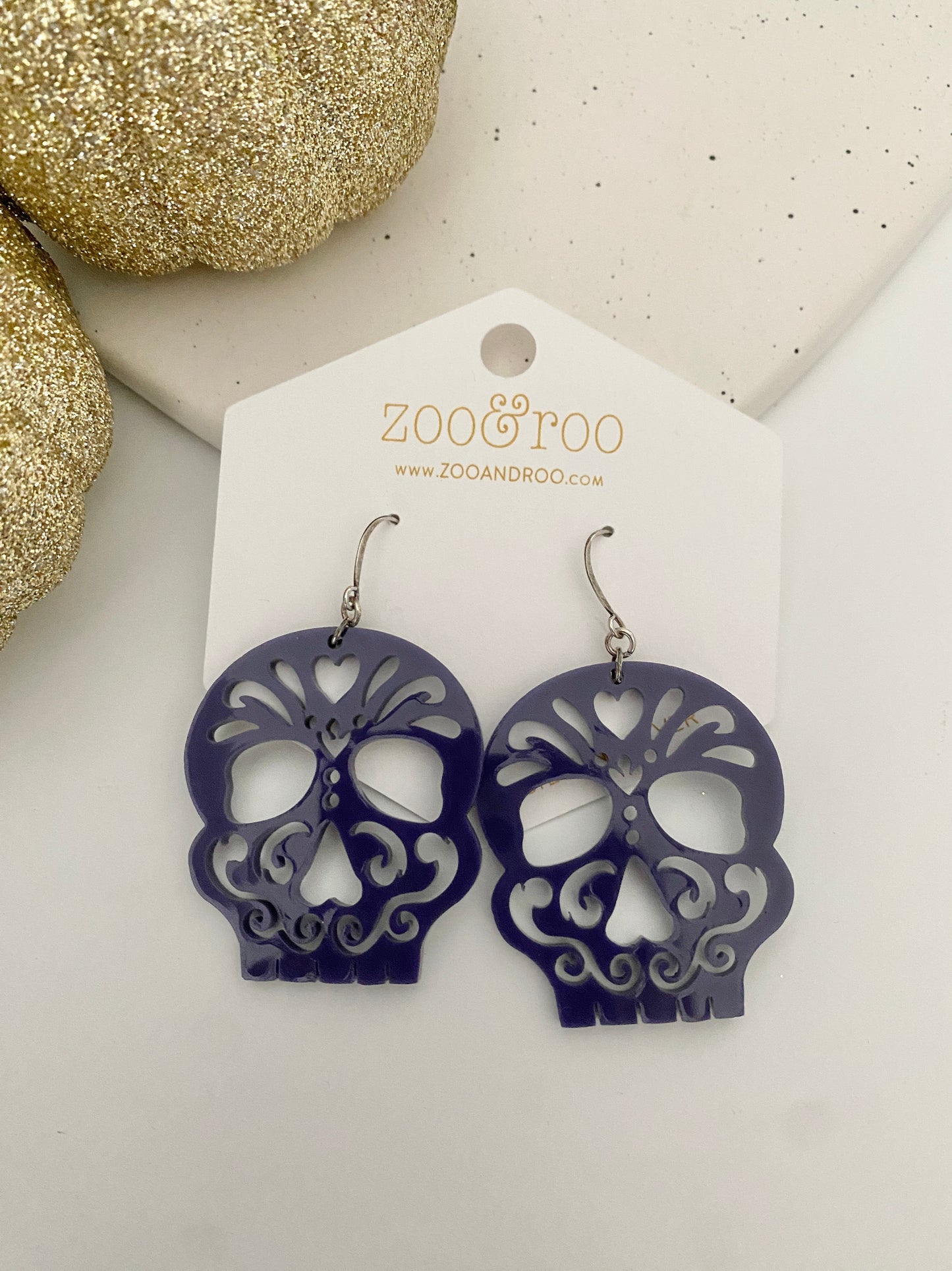 Sugar skull earrings