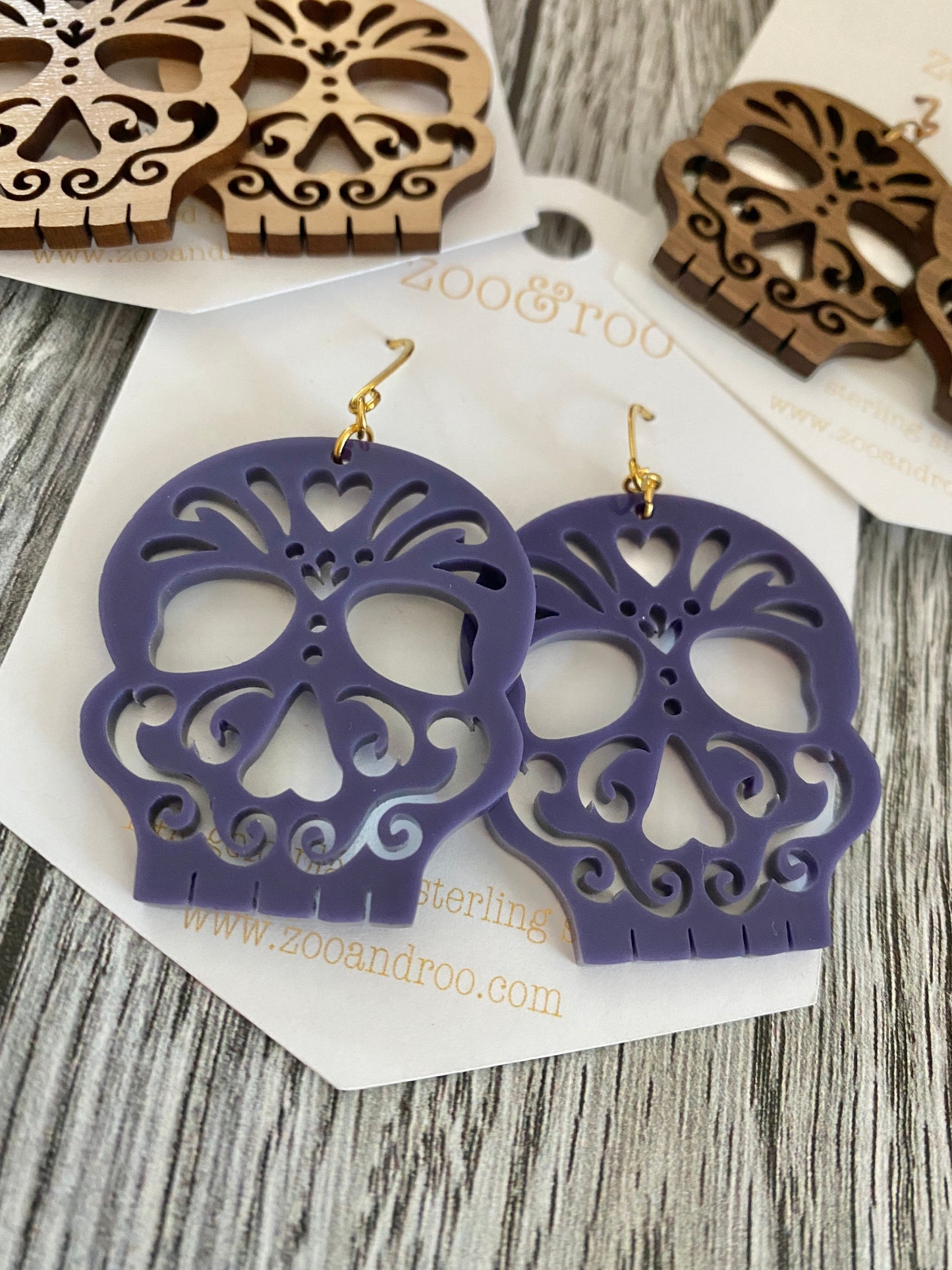 Sugar skull earrings