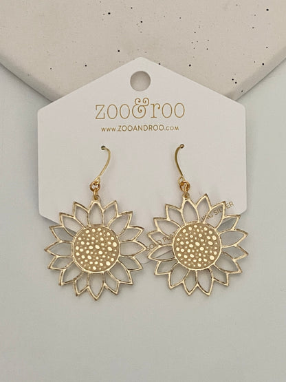 Sunflower earrings