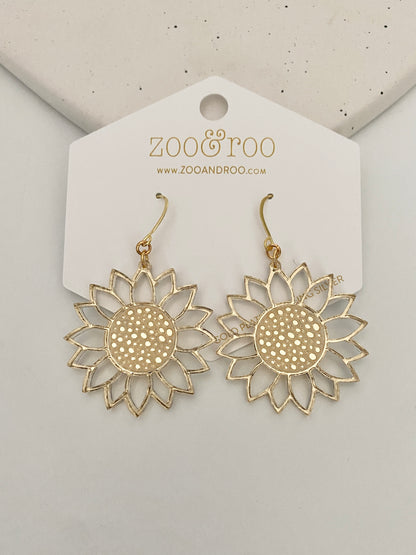 Sunflower earrings