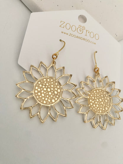 Sunflower earrings