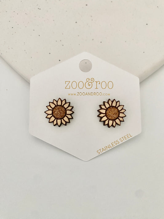 Sunflower studs